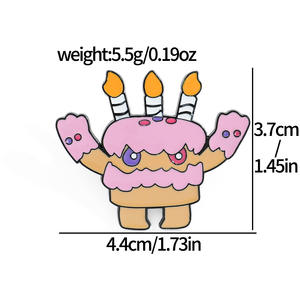 مضحك الكرتون الوحش كعكة الغذاء دونات الآيس كريم دبابيس الحلوى - Product Image 4