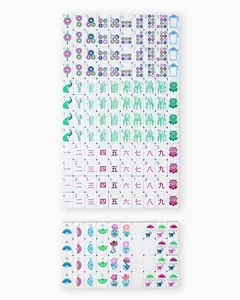 Ensemble de Mahjong portable de luxe en plastique durable résistant à l'eau, 160 tuiles, pour 4 joueurs, fabrication OEM en Chine - Product Image 5