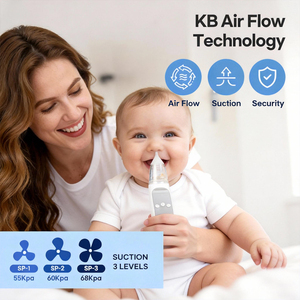 Aspirador Nasal <span class=keywords><strong>El</strong></span>éctrico Recargable para Bebés, Limpiador de Nariz para Bebés, Removedor de Mocos <span class=keywords><strong>con</strong></span> Puntas de Silicona, Carga USB - Product Image 6