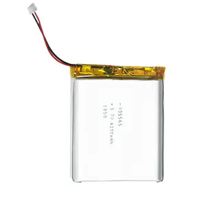 קיבולת גבוהה 105565 3.7V 4200mAh נטענת lipo סוללה עבור אלקטרוני מוצר