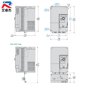 Convertidor de Frecuencia ATV320U75N4C Trifásico 380-500V 7.5KW Nuevo Original Serie ATV320 Compacto - Product Image 3