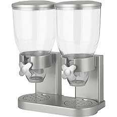 Nouveau distributeur de grain de récipient de stockage des aliments en plastique de double de petit déjeuner de vente chaude - Product Image 4