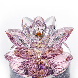 Loto di cristallo brillante per la decorazione di nozze ornamenti di cristallo personalizzati regali aziendali - Product Image 3
