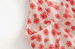 Camicetta da <span class=keywords><strong>donna</strong></span> lunga e Casual top in <span class=keywords><strong>seta</strong></span> 100% con stampa cinese con motivo a molla - Product Image 5