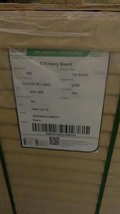 High Bulk 255GSM 305GSM 345GSM FBB Board Single-Side Moisture Proof Ivory Cardboard FBB/GC1 SBS <b>Card</b> for Logistics Packaging - Product Image 2