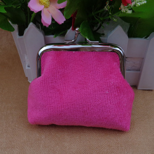 Nuovo colore caramella 3 pollici <span class=keywords><strong>donna</strong></span> peluche pochette borsa a gettoni mini borsa cosmetica fibbia chiusura a scatto <span class=keywords><strong>portafoglio</strong></span> autunno e inverno - Product Image 5