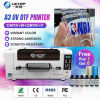 Imprimante numérique LETOP pour impression rouleau à rouleau, machine d'impression d'autocollants, imprimante jet d'encre UV DTF, petite imprimante UV DTF pour logos et étiquettes A3