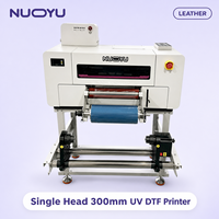 Nouvelle imprimante UV DTF 300 mm, machine de transfert d'encre UV pour sacs en cuir, portefeuilles et étiquettes, tête unique, adhérence flexible, CE RoHS, garantie 1 an, vente en gros