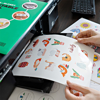 Papier vinyle A4 imperméable pour imprimante jet d'encre, autocollant et papier d'étiquettes pour papier photo et supports promotionnels