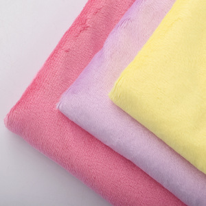 Đồng Bằng Nhuộm 2Mm Màu Rắn Siêu Mềm Pha Lê Nhung San Hô Flannel Polyester Vải Sang Trọng Để Làm Đồ Chơi Chăn - Product Image 4