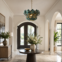 Lustre BGST de haute qualité, moderne et créatif, de style nordique, vert et blanc, en forme de noix de coco, pour l'intérieur, hôtel, escalier, chambre à coucher, salon