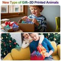 Figurine de pieuvre articulée imprimée en 3D, créature marine flexible et oscillante, jouet anti-stress pour bureau, figurine animale de collection, cadeau