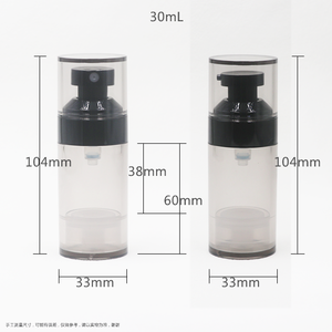 New <strong>Eco</strong> Friendly Plastic 15ml 30ml 50ml Black <strong>Cosmetic</strong> Airless Lotion Pump Serum Bottle - Product Image 2