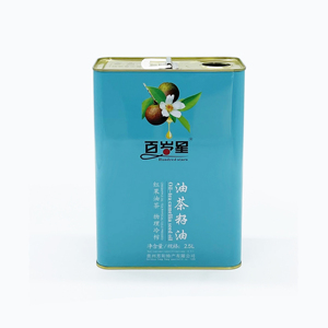 Boîte en métal rectangulaire de 2,5 L de haute qualité pour huile comestible avec impression offset - Product Image 1