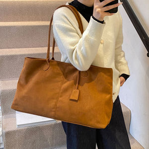 Sacs à bandoulière décontractés en daim vintage grande capacité pour femmes, sacs fourre-tout tendance pour femmes, sacs à main en gros pour jeunes femmes - Product Image 4