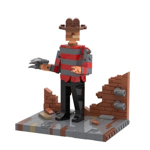 Ensemble de blocs de construction MOC de personnage de <span class=keywords><strong>film</strong></span> d'<span class=keywords><strong>horreur</strong></span>, modèle Freddy Krueger, jouet 200 pièces, compatible avec les grandes marques de briques, pour collection - Product Image 5