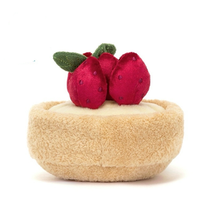 Jelly Cat UK per Fun Fluffit Strawberry Tower Cake Peluche Corto, Bambola Comfort, Statuetta, Regalo 8cm 14+ - Product Image 2