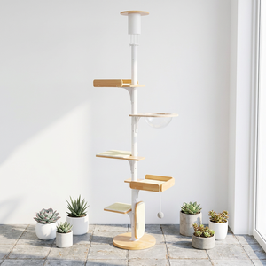 Árbol para Gatos de Madera Maciza de Grado Comercial, Torre de Varios Niveles, Condominio para Gatos, Área de Juegos Interior, Venta al por Mayor - Product Image 1