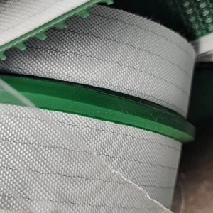 Trọng lượng nhẹ chống lệch PU vòng lặp hướng dẫn dải màu xanh lá cây PVC vành đai công nghiệp chịu mài mòn băng tải cho ngành công nghiệp kho - Product Image 4