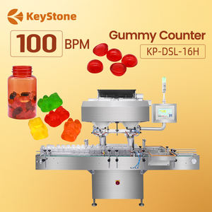 Compteuse électronique vibratoire à 16 voies avec système de contrôle PLC pour bonbons, gommes, vitamines et colle à poisson - Product Image 1