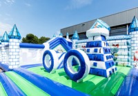 Castillo Inflable Comercial Gigante, Ciudad de Diversión Inflable, Castillo Inflable de PVC Súper Grande para Niños, Parque de Atracciones