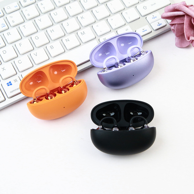 OWS Sport Ear Clip Design Wireless Earphones Similar Earrings Bone Conduction Hi-Res Audio HD Voice Call Headset
