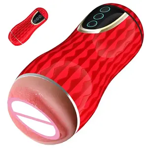 Masturbateur masculin manuel Portable doux et réaliste vagin Masturbation tasse vagin masculin jouets sexuels asiatiques