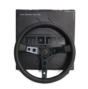 <span class=keywords><strong>Volant</strong></span> <span class=keywords><strong>Momo</strong></span> P5 14 pouces en <span class=keywords><strong>cuir</strong></span> véritable Racing Sporty Black Universal Modification du <span class=keywords><strong>volant</strong></span> - Product Image 6