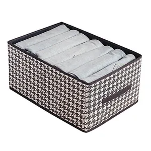 Hot Sale Clothes Organizer Wardrobe Jeans Storage Box Foldable Non Woven Clothes And Toys Storage Box