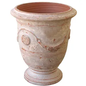 Vaso per piante in terracotta personalizzato vasi da fiori in argilla da giardino in terracotta anticata