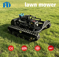 Tondeuse robot hybride CE EPA à commande à distance, zéro braquage, sur chenilles, avec contrôle à distance de 600 m, tout-terrain, multifonctionnelle pour couper l'herbe
