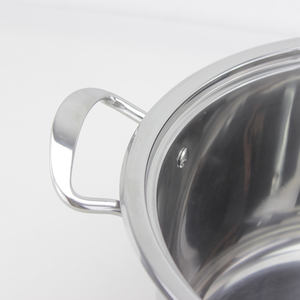 หม้อซุปสเตนเลสแบบเหนี่ยวนำไฟฟ้า หม้อหุงต้มขนาดใหญ่ ชุดเครื่องครัวกระทะคิโนซ หม้อต้ม - Product Image 6