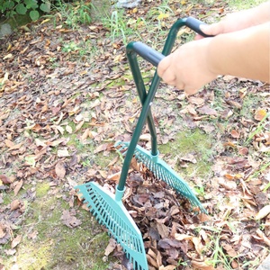 D5861 Vente en gros de grande râteau à feuilles pour <span class=keywords><strong>jardin</strong></span>, outil de jardinage, râteau à herbe à long manche - Product Image 2