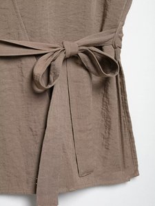 MYST & ZA femmes 2025 été nouveau Style nœud décoré Simple <span class=keywords><strong>Kimono</strong></span> Style col en v sans manches <span class=keywords><strong>gilet</strong></span> 5427762 5427413 - Product Image 5
