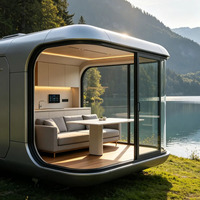 Maisons préfabriquées modulaires mobiles personnalisées, mini-maisons portables, maison préfabriquée Apple Pod, maison capsule Apple Cabin