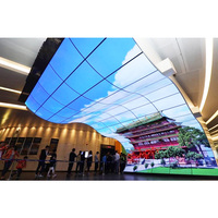 Studio TV 55 pouces 500nits mur vidéo OLED haute luminosité Double face Flexible auto LED rétro-éclairé