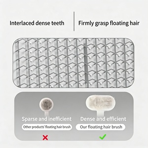 Spazzola Autopulente in Plastica ABS per Animali Domestici, Cani, Gatti e Piccoli Animali, con Denti Densi, Pettine per <span class=keywords><strong>Toelettatura</strong></span> con Manico Ergonomico - Product Image 4