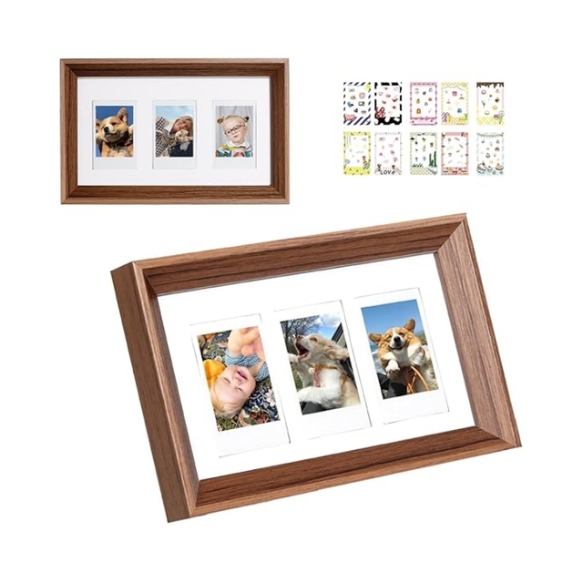 Wholesale New Design Mini 3 Inch Film Photo Frame for Fuji Polaroid Instax Wooden Frame Holds