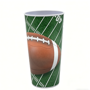 Tazón Grande de <span class=keywords><strong>Melamina</strong></span> de 10 Pulgadas con Diseño de Campo de Fútbol Americano, Tazón de <span class=keywords><strong>Melamina</strong></span> para Palomitas de Maíz para Celebraciones de la Temporada de Playoffs de la NFL - Product Image 5