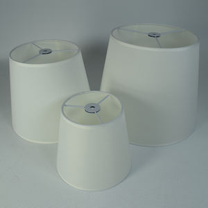 Minimalistische Weiße Stofflampenschirme - Verschiedene Größen Konische Lampenschirme für Tisch- & Stehlampen Wohndekor - Product Image 2