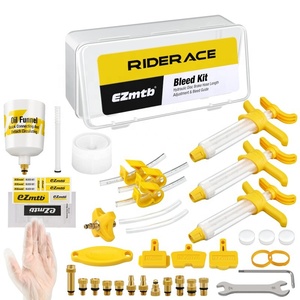 Kit de Herramientas para Purgado de Frenos de Disco Hidráulicos para Bicicleta RIDERACE, Fluido <span class=keywords><strong>Mineral</strong></span> DOT para Herramientas de Reparación de Frenos <span class=keywords><strong>SHIMANO</strong></span> TEKTRO SRAM Serie NUTT - Product Image 1