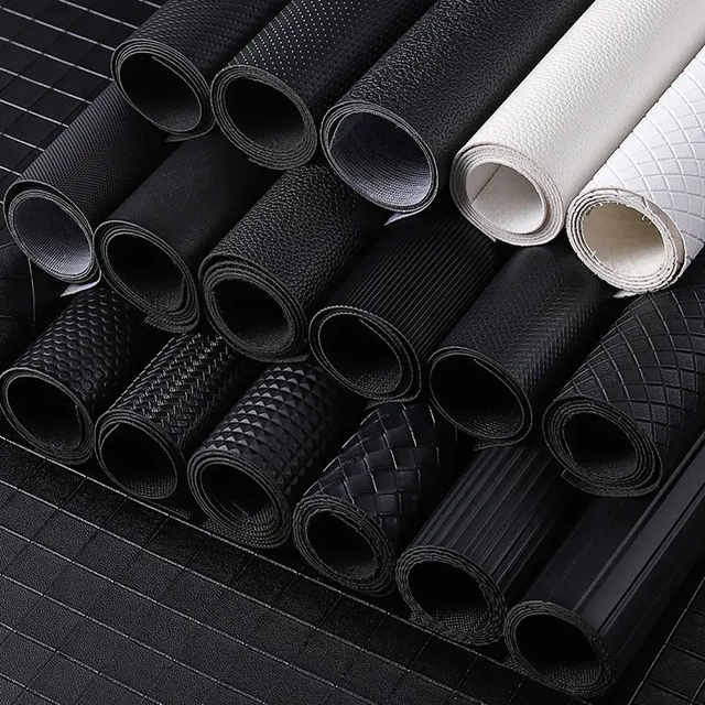 Black Classic Photo Props Texture Leather for Electronic Products, Jewelry, Cosmetics Photography Shoot Background Waterproof