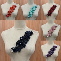 Patch en dentelle brodée de fleurs de haute qualité toutes les couleurs