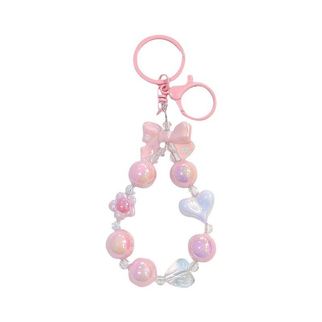 Wholesale Original Design Strap Lanyard Crystal Beads DIY Decorative Accessories Charm Chain Strap for Mobile Phone Charms case