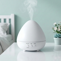Diffuseur d'huiles essentielles à ultrasons avec lumière LED 3 couleurs, diffuseur d'arômes, humidificateur
