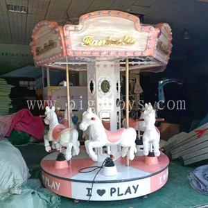 Carrusel de 6 Asientos Personalizado en Color para Niños, Carrusel Comercial para Parque de Atracciones en Venta - Product Image 2