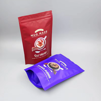 Op Maat Bedrukte 250G 500G Food-Grade Opstaande Zakjes Plastic Rits Pak Thee Koffie Verpakking Zak