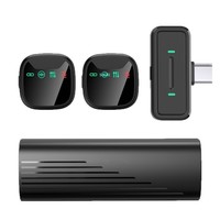 Microphone Lavalier Sans Fil Omnidirectionnel H26 avec Réduction de Bruit, Réponse en Fréquence 20Hz-20KHz pour Utilisation Mobile en Extérieur