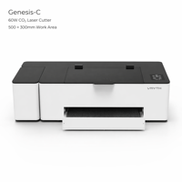 Graveur et découpeur laser CO2 portable 60W 500x300mm de bureau encastré avec caméra 4K et mise au point automatique pour machine de gravure de signalétique hôtelière