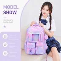 Sac à dos multifonctionnel pour adolescents et enfants, motif dessin animé, imperméable, en tissu Oxford, grande capacité 20-36L, durable